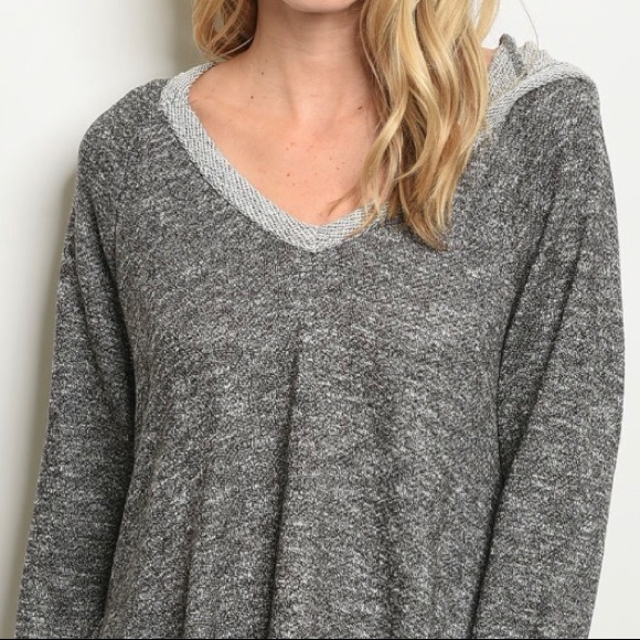 ❄️LAST1️⃣//BLACK SPECKLED PULLOVER HOODIE - Picture 4 of 11